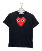 PLAY COMME des GARCONSプレイコムデギャルソン）の古着「AX-T112　半袖カットソー」｜ブラック