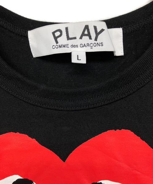 PLAY COMME des GARCONS（プレイコムデギャルソン）PLAY COMME des GARCONS (プレイコムデギャルソン) AX-T112　半袖カットソー ブラック サイズ:Lの古着・服飾アイテム