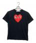 PLAY COMME des GARCONS（プレイコムデギャルソン）の古着「AX-T112　半袖カットソー」｜ブラック