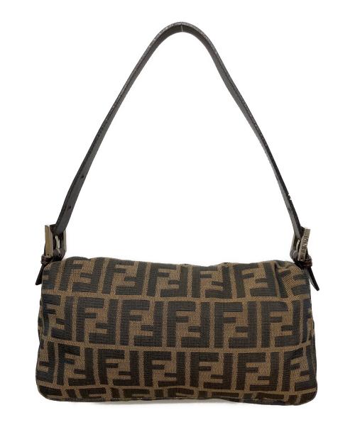 FENDI（フェンディ）FENDI (フェンディ) ズッカ　マンマバケット　ショルダーバッグ ブラウンの古着・服飾アイテム