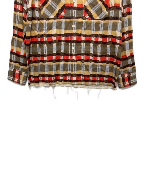 Needles（ニードルズ）Needles (ニードルズ) Cut-off Bottom Classic Shirt-R/C Sateen　長袖シャツ マルチカラー サイズ:Sの古着・服飾アイテム