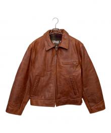 Schott（ショット）の古着「シングルライダースジャケット」｜ブラウン