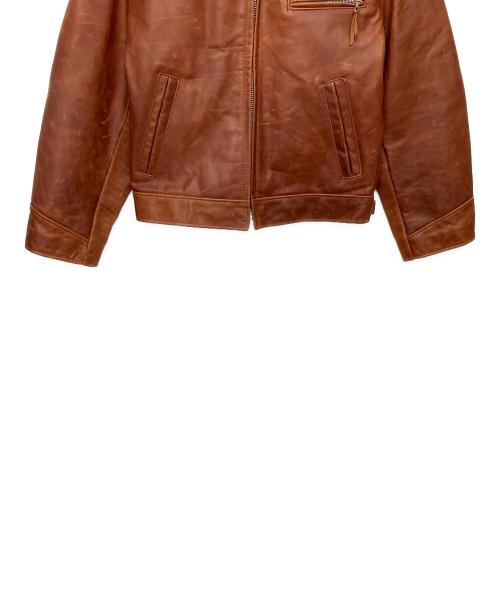 Schott（ショット）Schott (ショット) シングルライダースジャケット ブラウン サイズ:42の古着・服飾アイテム