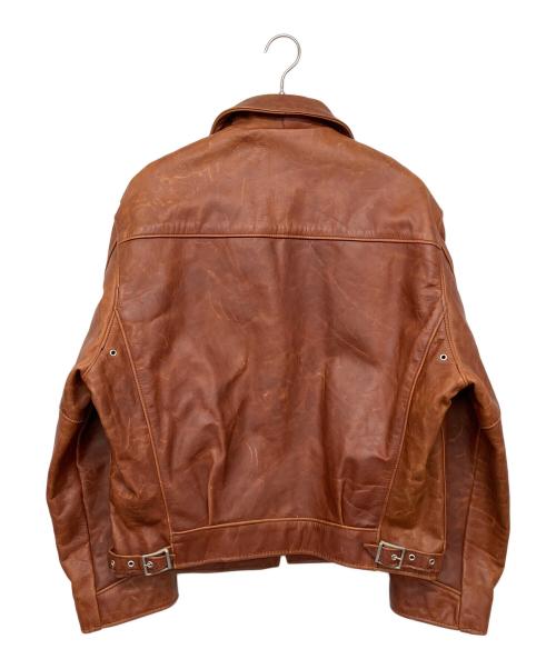 Schott（ショット）Schott (ショット) シングルライダースジャケット ブラウン サイズ:42の古着・服飾アイテム