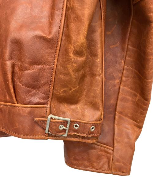 Schott（ショット）Schott (ショット) シングルライダースジャケット ブラウン サイズ:42の古着・服飾アイテム