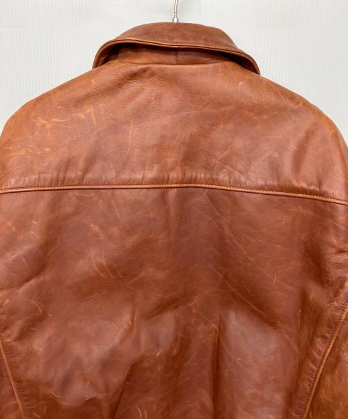 Schott（ショット）Schott (ショット) シングルライダースジャケット ブラウン サイズ:42の古着・服飾アイテム