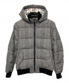 BURBERRY BLACK LABELバーバリーブラックレーベル）の古着「BMP84-138-05　ダウンジャケット」｜グレー