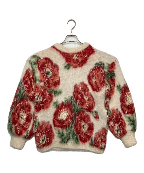 Ameri（アメリ）Ameri (アメリ) 01320170880　VERONICA JACQUARD KNIT CARDIGAN　厚手カーディガン ベージュ サイズ:Freeの古着・服飾アイテム