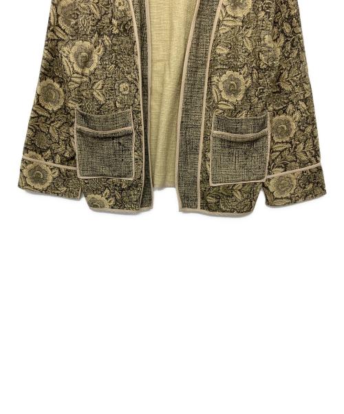 Ameri（アメリ）AMERI (アメリ) INDIA BLOCK PRINT JACKET ベージュ サイズ:FREEの古着・服飾アイテム
