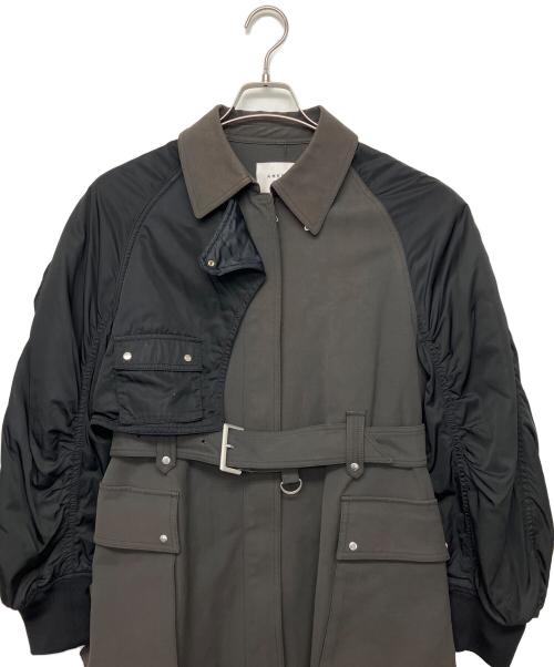 Ameri（アメリ）AMERI (アメリ) MA1 DOCKING COAT ブラウン サイズ:Sの古着・服飾アイテム
