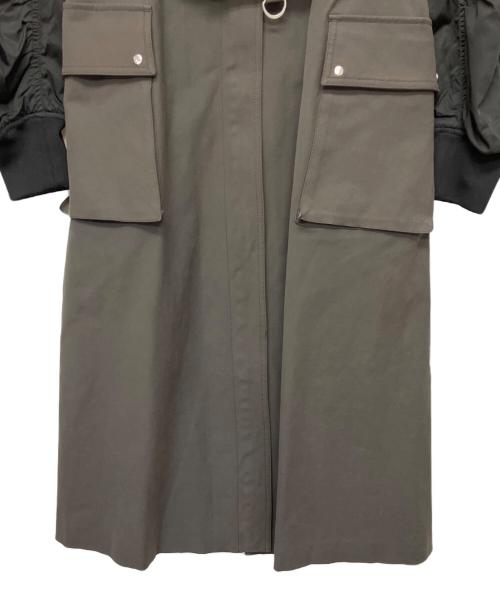 Ameri（アメリ）AMERI (アメリ) MA1 DOCKING COAT ブラウン サイズ:Sの古着・服飾アイテム