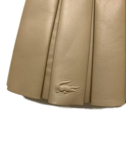 CHEMISE LACOSTE（シュミーズ ラコステ）CHEMISE LACOSTE (シュミーズ ラコステ) ランラン レザーショルダー ベージュの古着・服飾アイテム