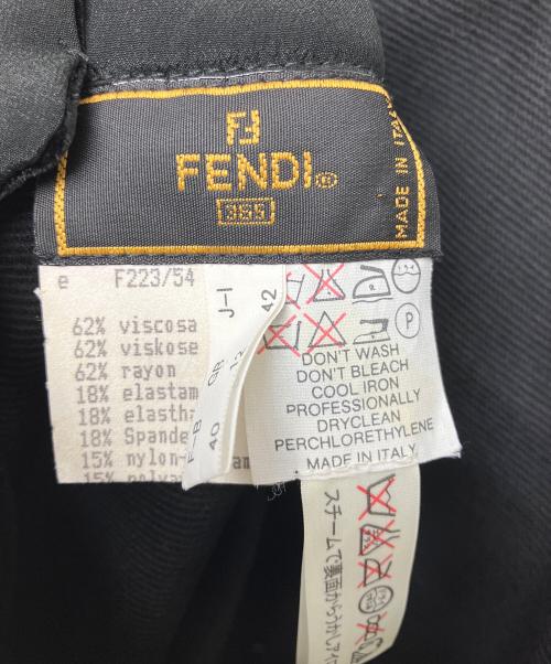 FENDI（フェンディ）FENDI (フェンディ) ノースリーブ・キャミソールワンピース ブラック サイズ:42の古着・服飾アイテム