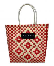 MARNI（マルニ）の古着「バスケットバッグ」｜レッド×ベージュ