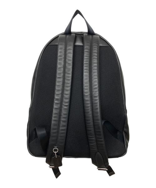COACH（コーチ）COACH (コーチ) スポーツ カーフレザー キャンパス バックパック ブラックの古着・服飾アイテム