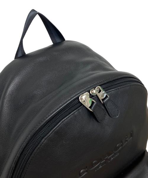 COACH（コーチ）COACH (コーチ) スポーツ カーフレザー キャンパス バックパック ブラックの古着・服飾アイテム