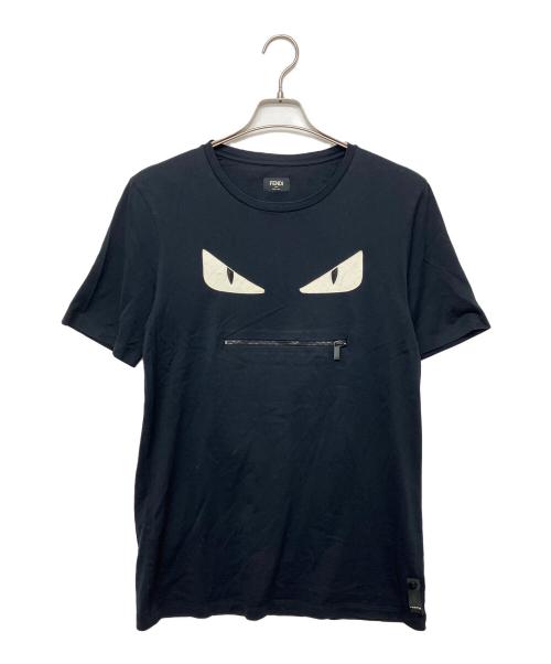 FENDI（フェンディ）FENDI (フェンディ) FY0910 A4PZ　モンスター　半袖Tシャツ ブラック サイズ:Lの古着・服飾アイテム