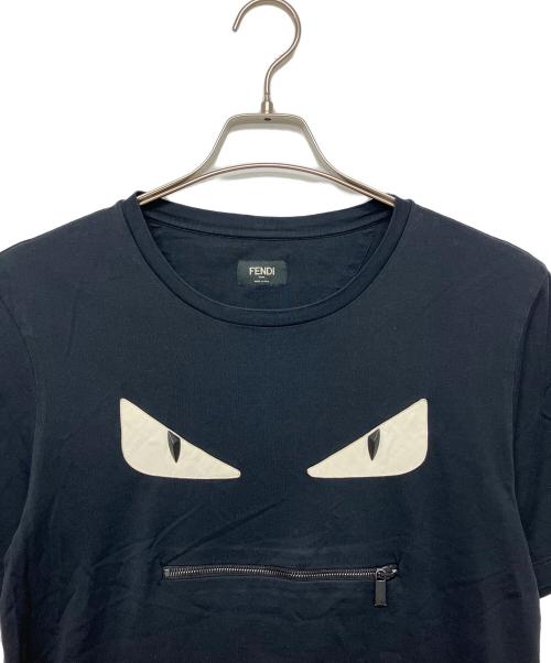FENDI（フェンディ）FENDI (フェンディ) FY0910 A4PZ　モンスター　半袖Tシャツ ブラック サイズ:Lの古着・服飾アイテム