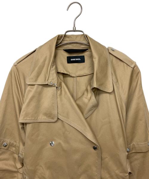 DIESEL（ディーゼル）DIESEL (ディーゼル) トレンチコート ベージュ サイズ:XXSの古着・服飾アイテム