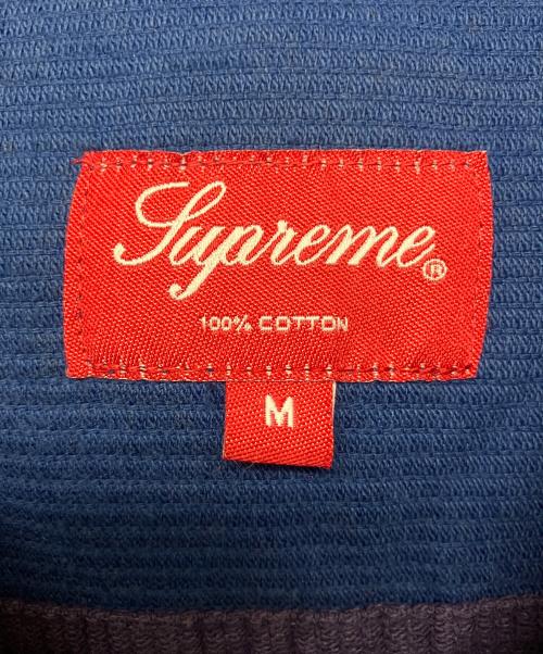 SUPREME（シュプリーム）SUPREME (シュプリーム) 18AW Hooded Color Blocked Corduroy Shirt　長袖シャツ ブルー×パープル サイズ:Mの古着・服飾アイテム