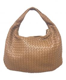 BOTTEGA VENETA（ボッテガベネタ）の古着「イントレチャートホーボーバッグ」｜ベージュ
