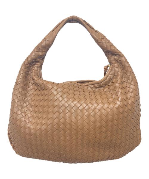 BOTTEGA VENETA（ボッテガベネタ）BOTTEGA VENETA (ボッテガベネタ) イントレチャートホーボーバッグ ベージュの古着・服飾アイテム