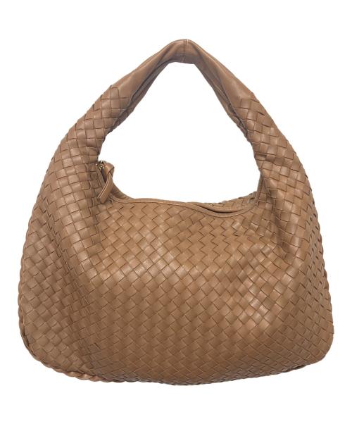 BOTTEGA VENETA（ボッテガベネタ）BOTTEGA VENETA (ボッテガベネタ) イントレチャートホーボーバッグ ベージュの古着・服飾アイテム