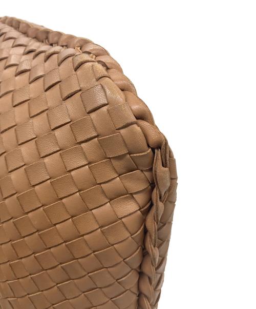 BOTTEGA VENETA（ボッテガベネタ）BOTTEGA VENETA (ボッテガベネタ) イントレチャートホーボーバッグ ベージュの古着・服飾アイテム