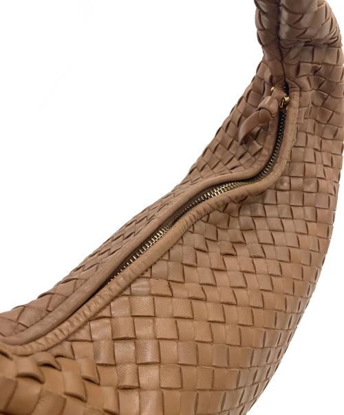 BOTTEGA VENETA（ボッテガベネタ）BOTTEGA VENETA (ボッテガベネタ) イントレチャートホーボーバッグ ベージュの古着・服飾アイテム