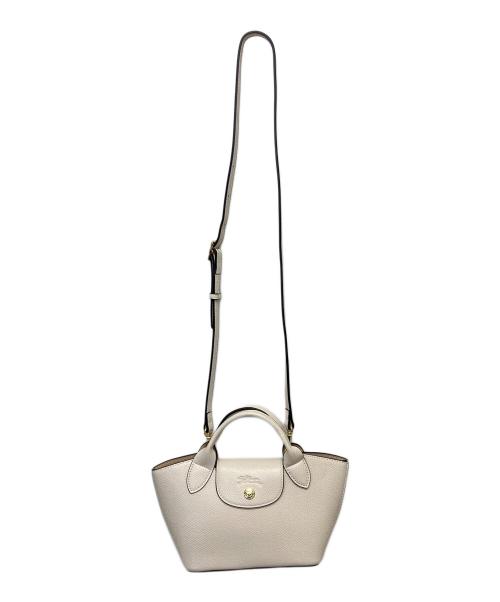 LONGCHAMP（ロンシャン）LONGCHAMP (ロンシャン) 5700004825　ハンドバッグ アイボリーの古着・服飾アイテム