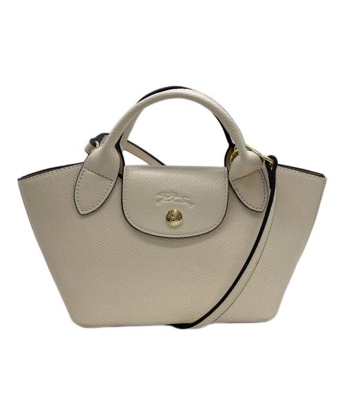 LONGCHAMP（ロンシャン）LONGCHAMP (ロンシャン) 5700004825　ハンドバッグ アイボリーの古着・服飾アイテム
