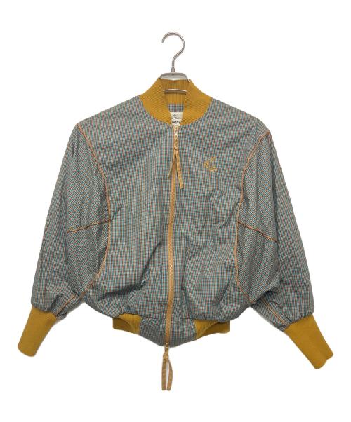 Vivienne Westwood ANGLOMANIA（ヴィヴィアンウエストウッドアングロマニア）VIVIENNE WESTWOOD ANGLOMANIA (ヴィヴィアンウエストウッドアングロマニア) 15-01-471005 ブルゾン ブラウン×グリーン サイズ:38の古着・服飾アイテム