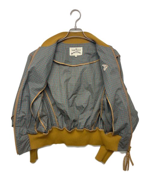 Vivienne Westwood ANGLOMANIA（ヴィヴィアンウエストウッドアングロマニア）VIVIENNE WESTWOOD ANGLOMANIA (ヴィヴィアンウエストウッドアングロマニア) 15-01-471005 ブルゾン ブラウン×グリーン サイズ:38の古着・服飾アイテム