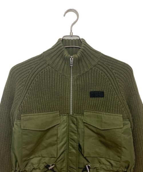 DIESEL（ディーゼル）DIESEL (ディーゼル) ミリタリージャケット グリーン サイズ:Sの古着・服飾アイテム