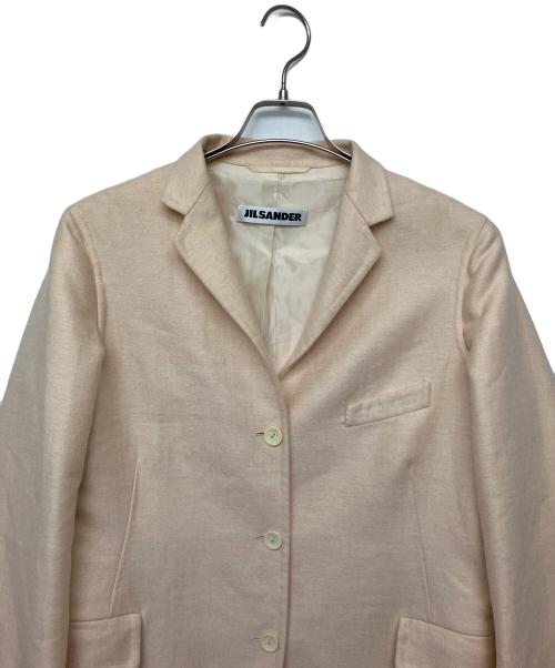 JIL SANDER（ジルサンダー）JIL SANDER (ジルサンダー) シルク混チェスターコート ベージュ サイズ:38の古着・服飾アイテム