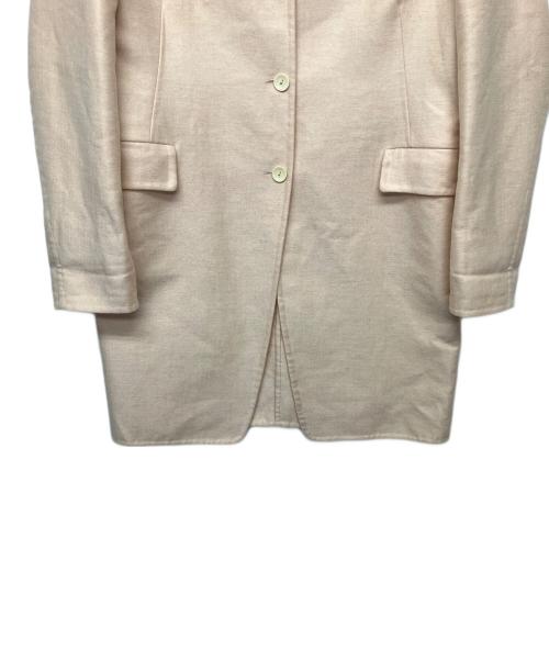 JIL SANDER（ジルサンダー）JIL SANDER (ジルサンダー) シルク混チェスターコート ベージュ サイズ:38の古着・服飾アイテム