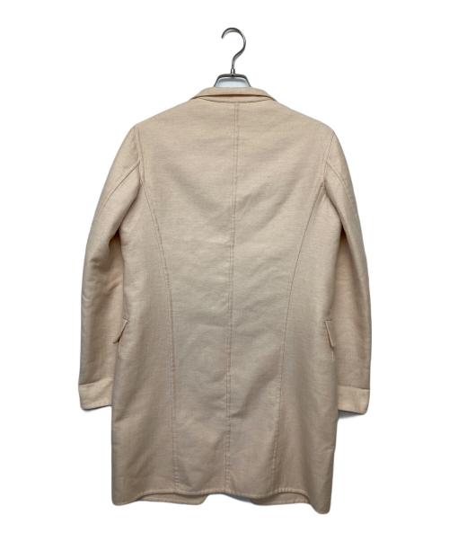 JIL SANDER（ジルサンダー）JIL SANDER (ジルサンダー) シルク混チェスターコート ベージュ サイズ:38の古着・服飾アイテム