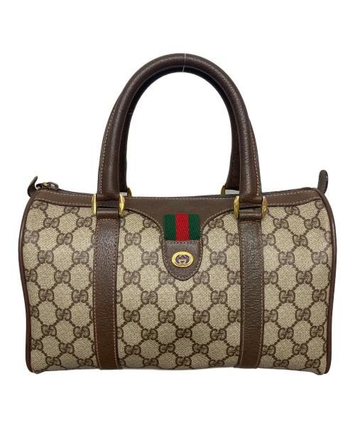 GUCCI（グッチ）GUCCI (グッチ) OLD GUCCI　ハンドバッグ ブラウンの古着・服飾アイテム