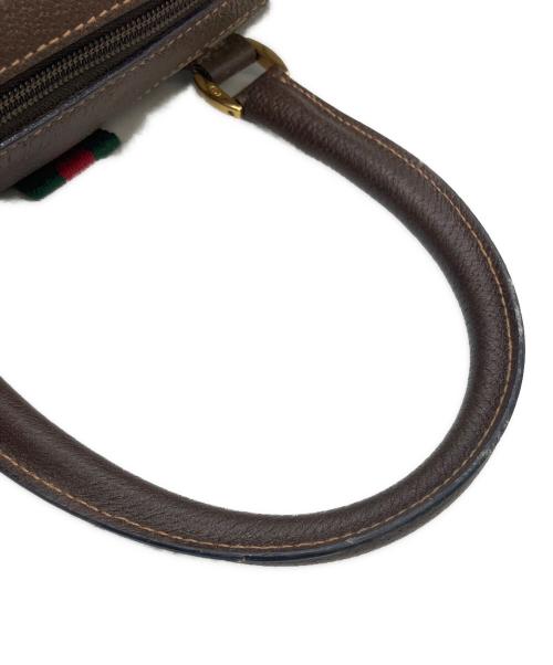 GUCCI（グッチ）GUCCI (グッチ) OLD GUCCI　ハンドバッグ ブラウンの古着・服飾アイテム