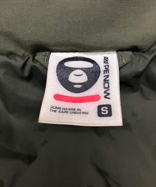 A BATHING APE（アベイシングエイプ）A BATHING APE (アベイシングエイプ) AAPJKM7468XXH　中綿ジャケット オリーブ サイズ:Sの古着・服飾アイテム