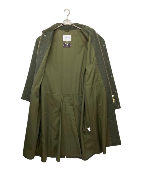 Barbour（バブアー）Barbour (バブアー) BURGHLEY BY MALLALIEUS　ロングコート オリーブ サイズ:40の古着・服飾アイテム