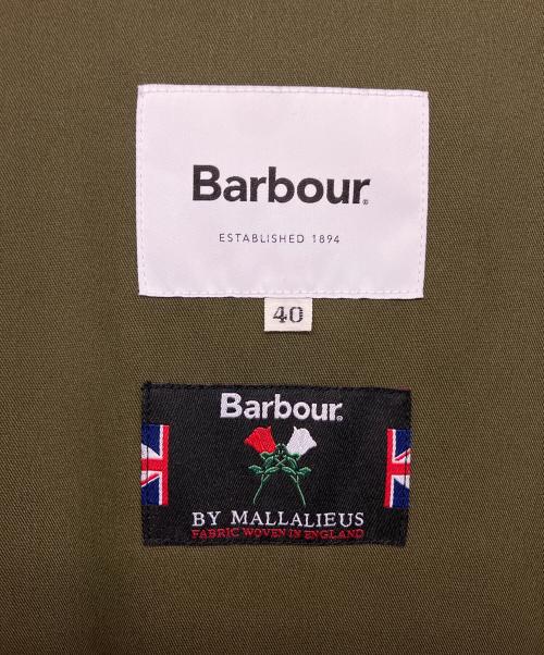 Barbour（バブアー）Barbour (バブアー) BURGHLEY BY MALLALIEUS　ロングコート オリーブ サイズ:40の古着・服飾アイテム