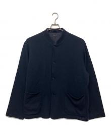 COMOLI（コモリ）の古着「Y03-06004　23AW　カシミヤ スタンドカラー ニット ジャケット」｜チャコール