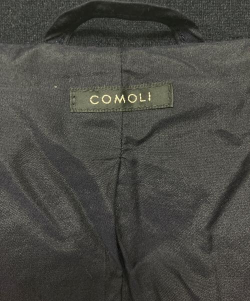 COMOLI（コモリ）COMOLI (コモリ) Y03-06004　23AW　カシミヤ スタンドカラー ニット ジャケット チャコール サイズ:３の古着・服飾アイテム