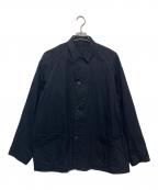 COMOLIコモリ）の古着「W03-01002　22AW　デニム ワークジャケット」｜ブラック