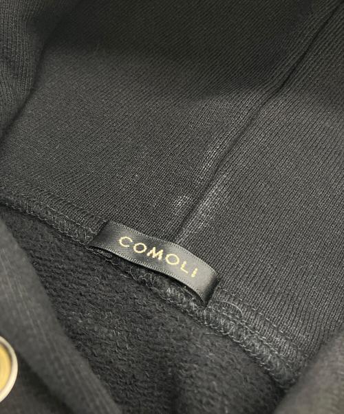 COMOLI（コモリ）COMOLI (コモリ) コットン裏毛 パーカ　プルオーバーパーカー　25AW ブラック サイズ:４の古着・服飾アイテム