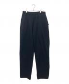 COMOLIコモリ）の古着「C03-05003　25AW　コットン裏毛 スウェットパンツ　」｜ブラック