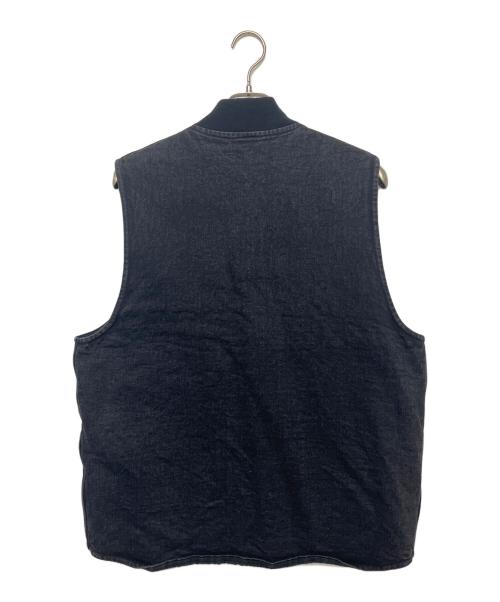 COMOLI（コモリ）COMOLI (コモリ) C03-01035　25AW COMOLI SHOP限定　デニムワークベスト　ベスト ブラック サイズ:３の古着・服飾アイテム