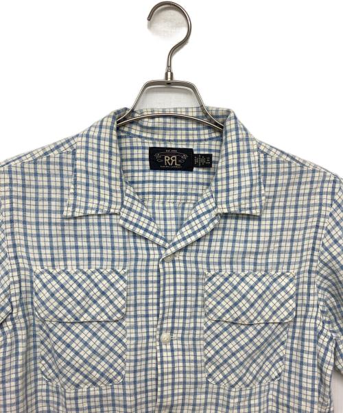 RRL（ダブルアールエル）RRL (ダブルアールエル) チェック半袖シャツ ブルー サイズ:XSの古着・服飾アイテム