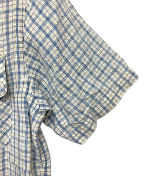 RRL（ダブルアールエル）RRL (ダブルアールエル) チェック半袖シャツ ブルー サイズ:XSの古着・服飾アイテム